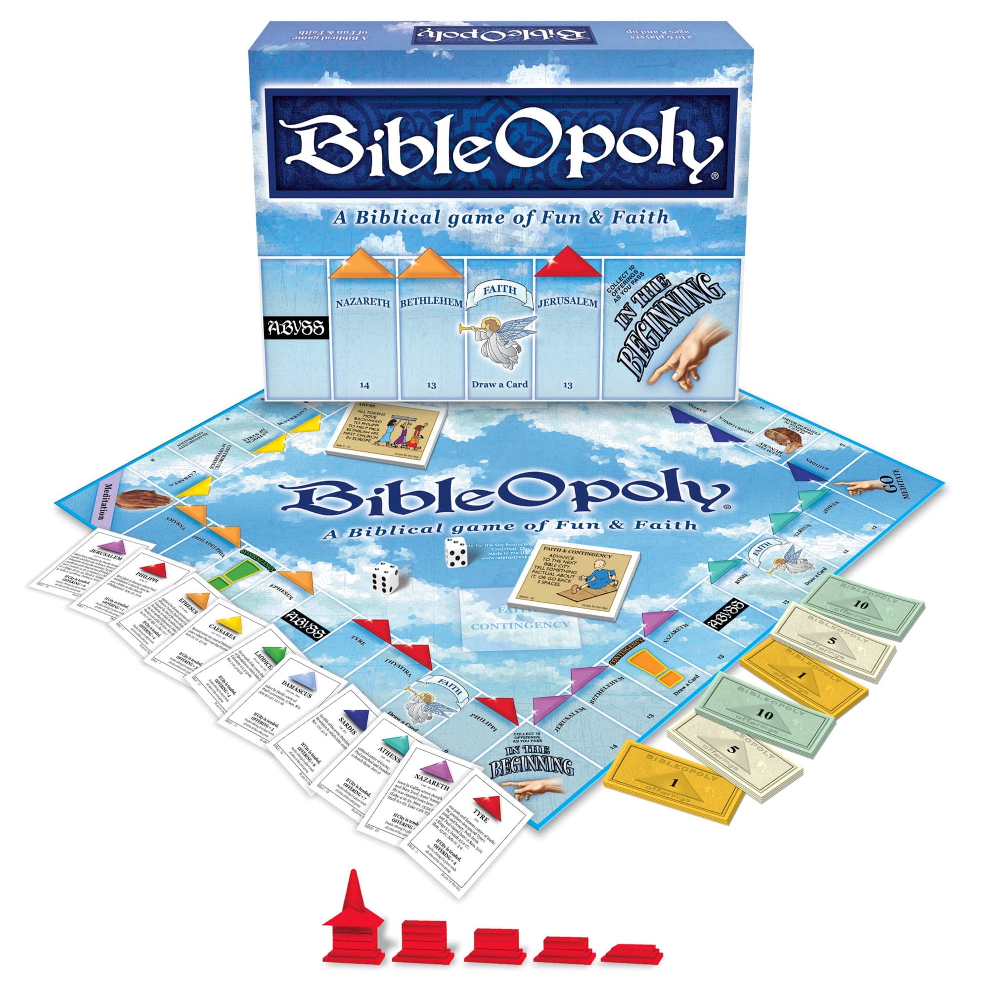 Late for the Sky Bible-Opoly Board Game