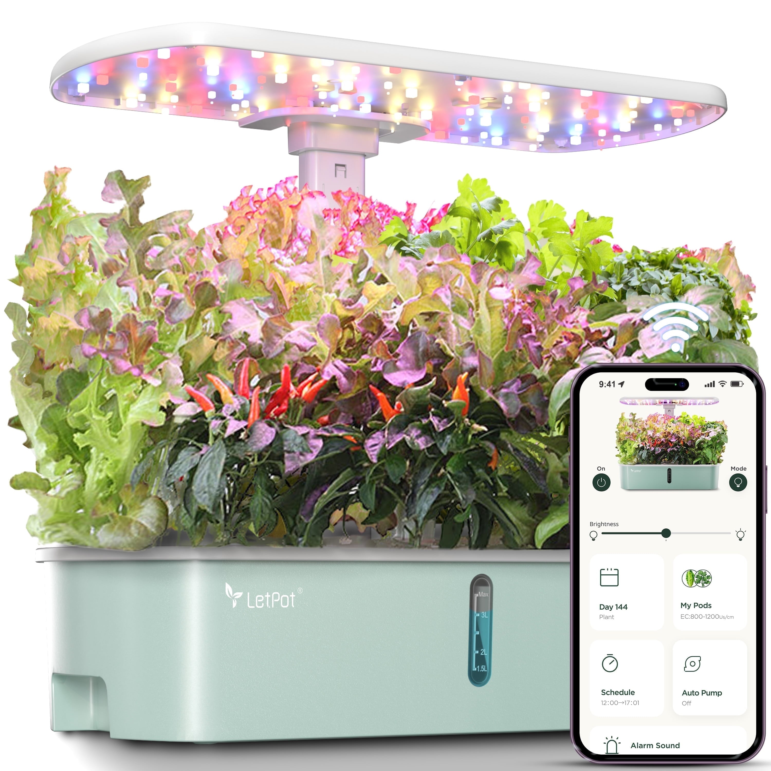 LetPot LPH-Air 10-Pod Hydroponics Growing System - APP&WiFi Controlled
