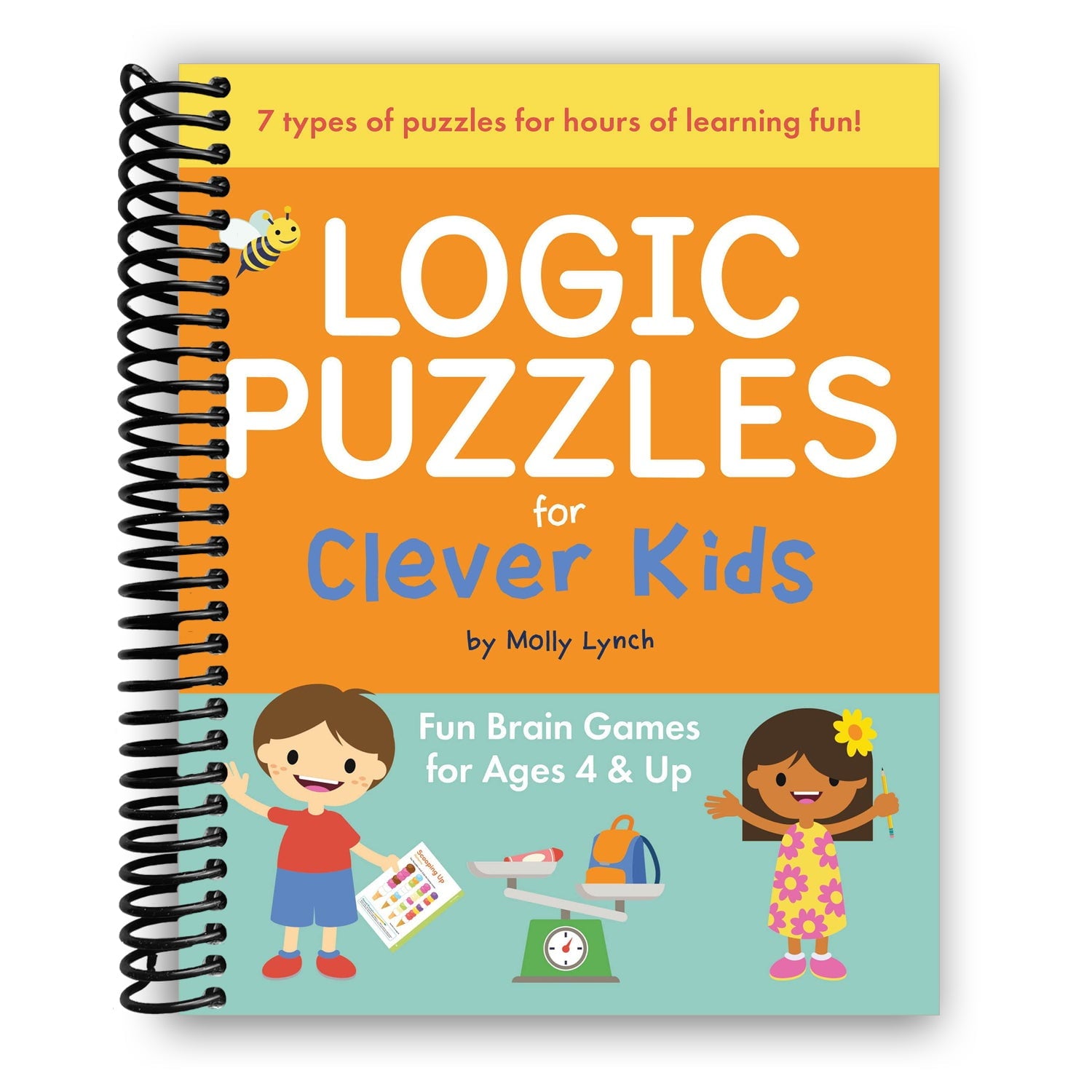 Logic Puzzles for Clever Kids : Fun brain games for ages 4 & up (Paper
