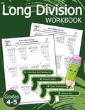 Long Division Workbook Grades 4-5: With and Without Remainders Dividin