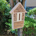 MLfire Bee House Natural Wooden Bee Hive House, Natural Pine Wood Hang