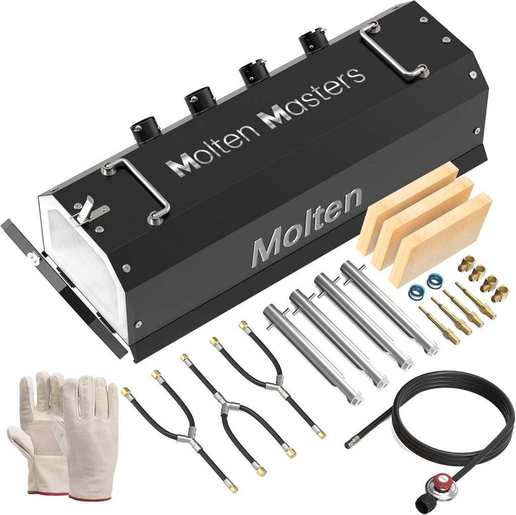 MMasters Double Burner Propane Forge for Knife Making, Blacksmithing,