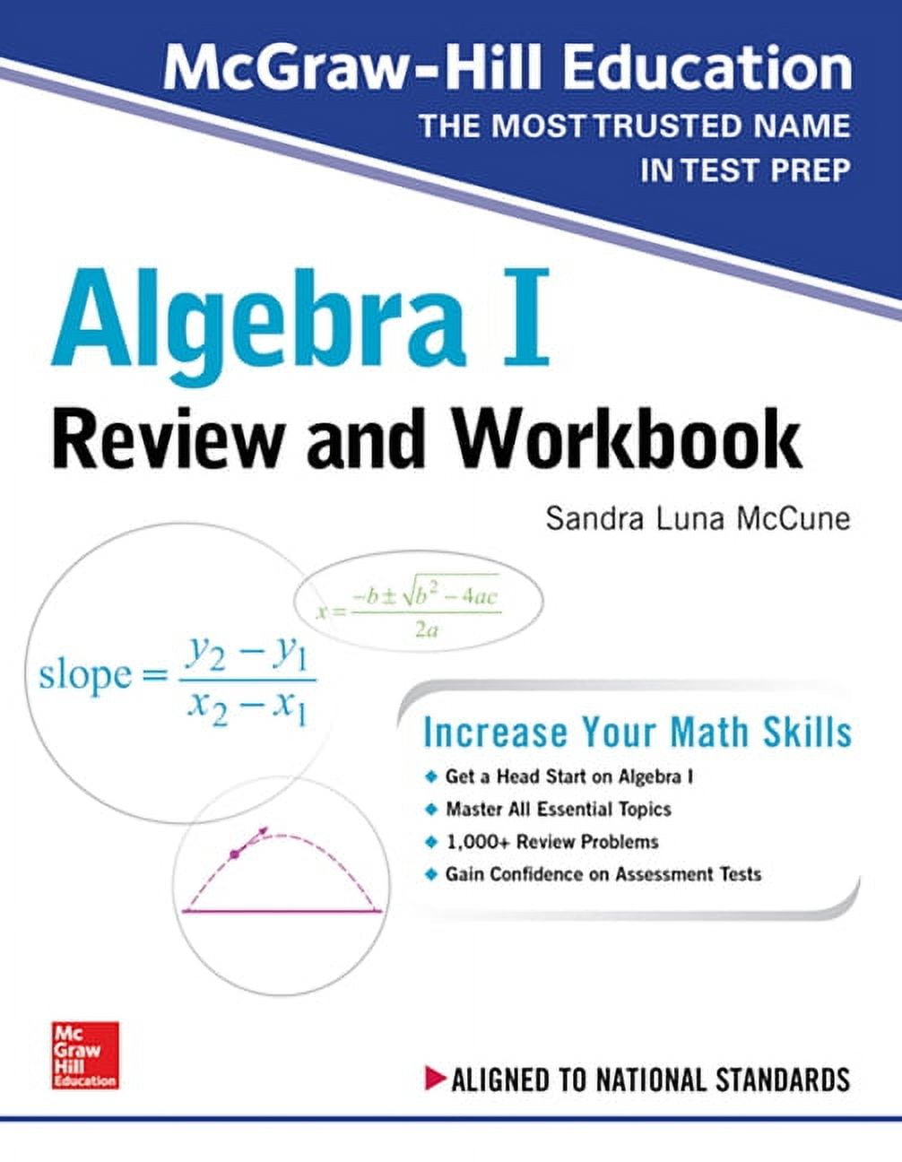McGraw-Hill Education Algebra I Review and Workbook, (Paperback)