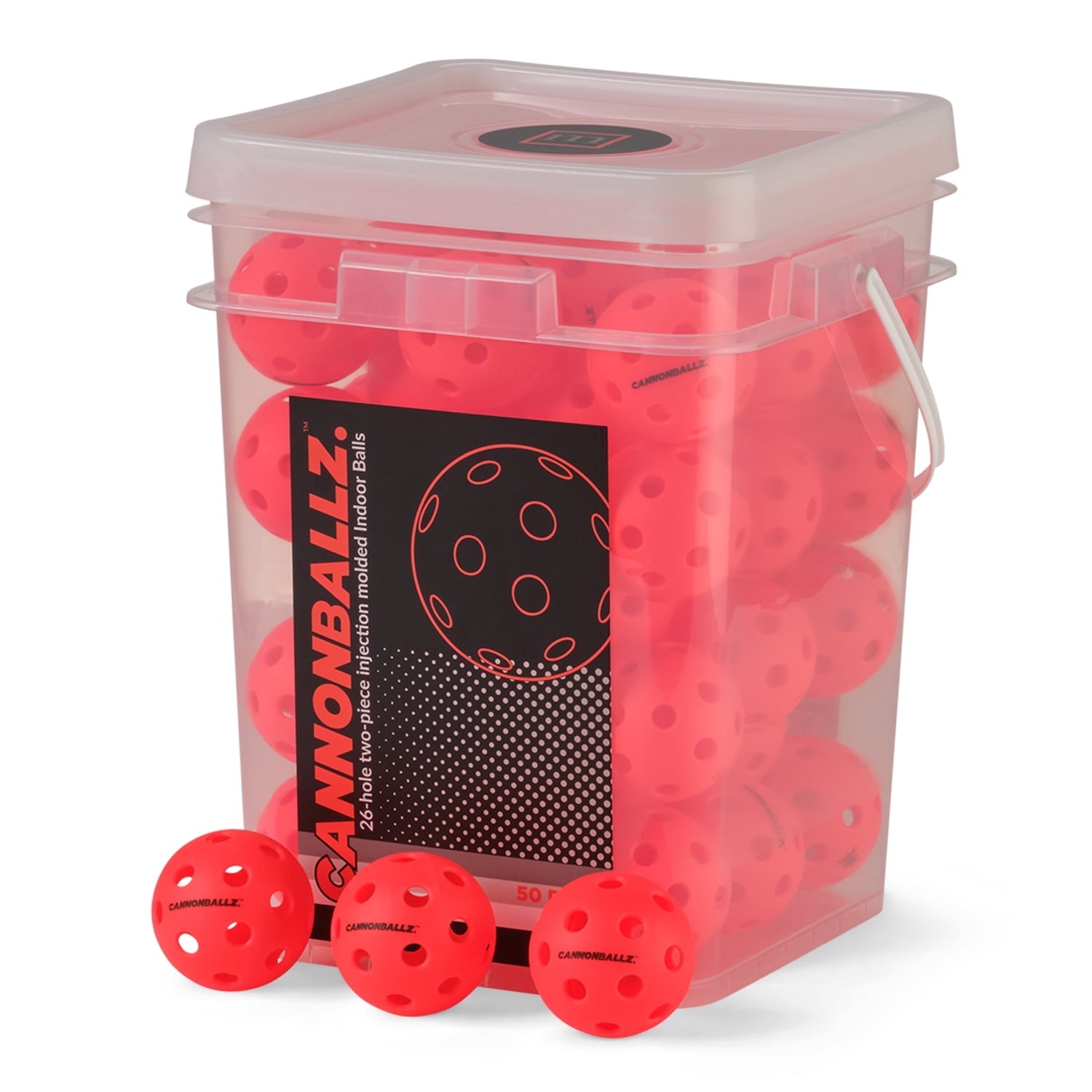Mint Sport Cannonballz - Indoor Pickleball Balls Multi-Pack – 26 Hol
