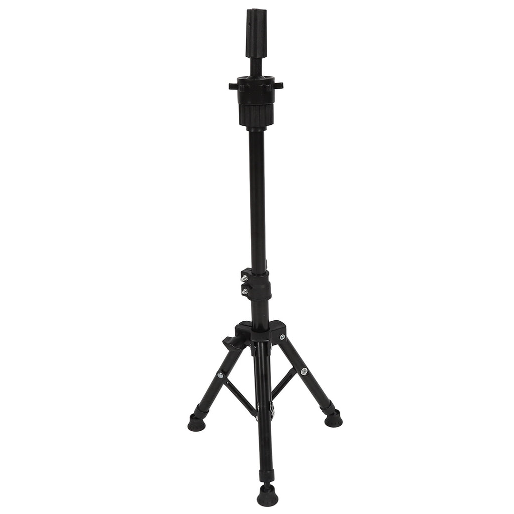 NFTIGB Black Mannequin Head Stand Aluminium Alloy Adjustable Wig Stand