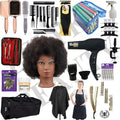 Natural Hair Care & BRAIDING Cosmetology Student KIT Braiding Hair Set