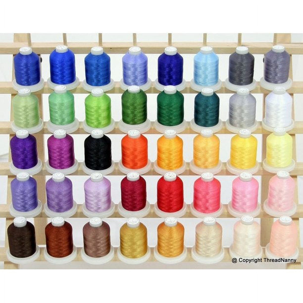 New Brother 40 Colors Embroidery Thread Set 40wt Polyester Threads fro