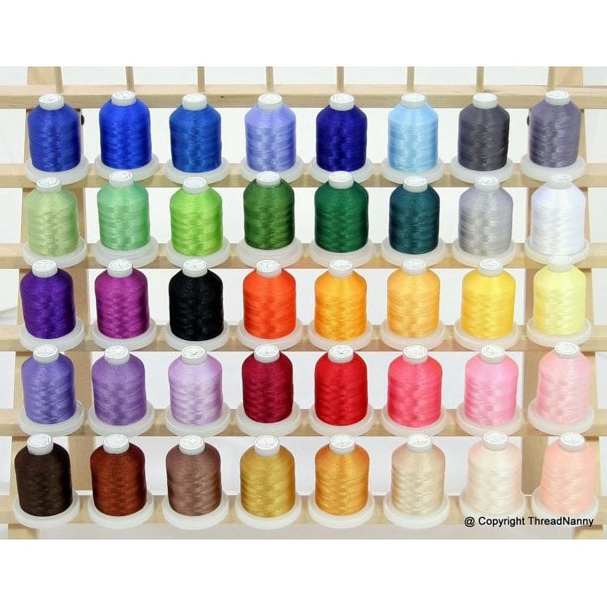 New Brother 40 Colors Embroidery Thread Set 40wt Polyester Threads fro