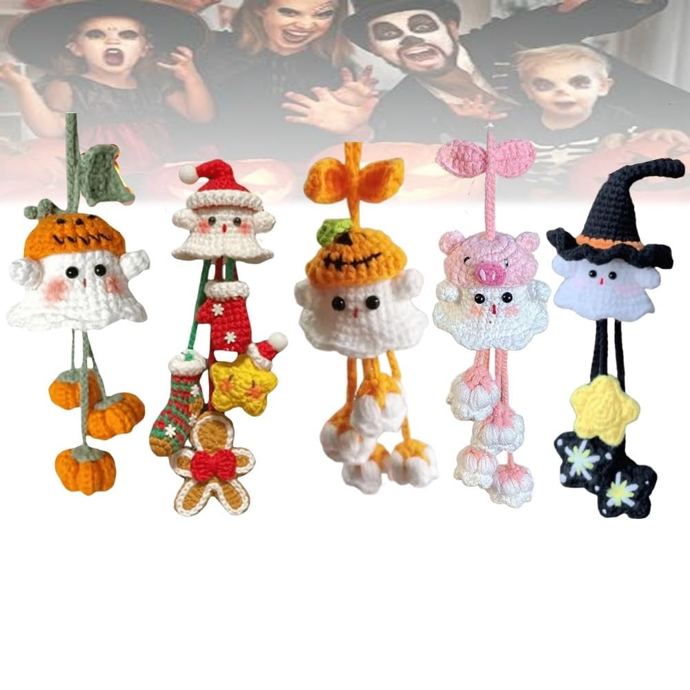 OEFNTAC Crochet Kit DIY Witch Ghost Crochet Kit Halloween DIY Set Hand