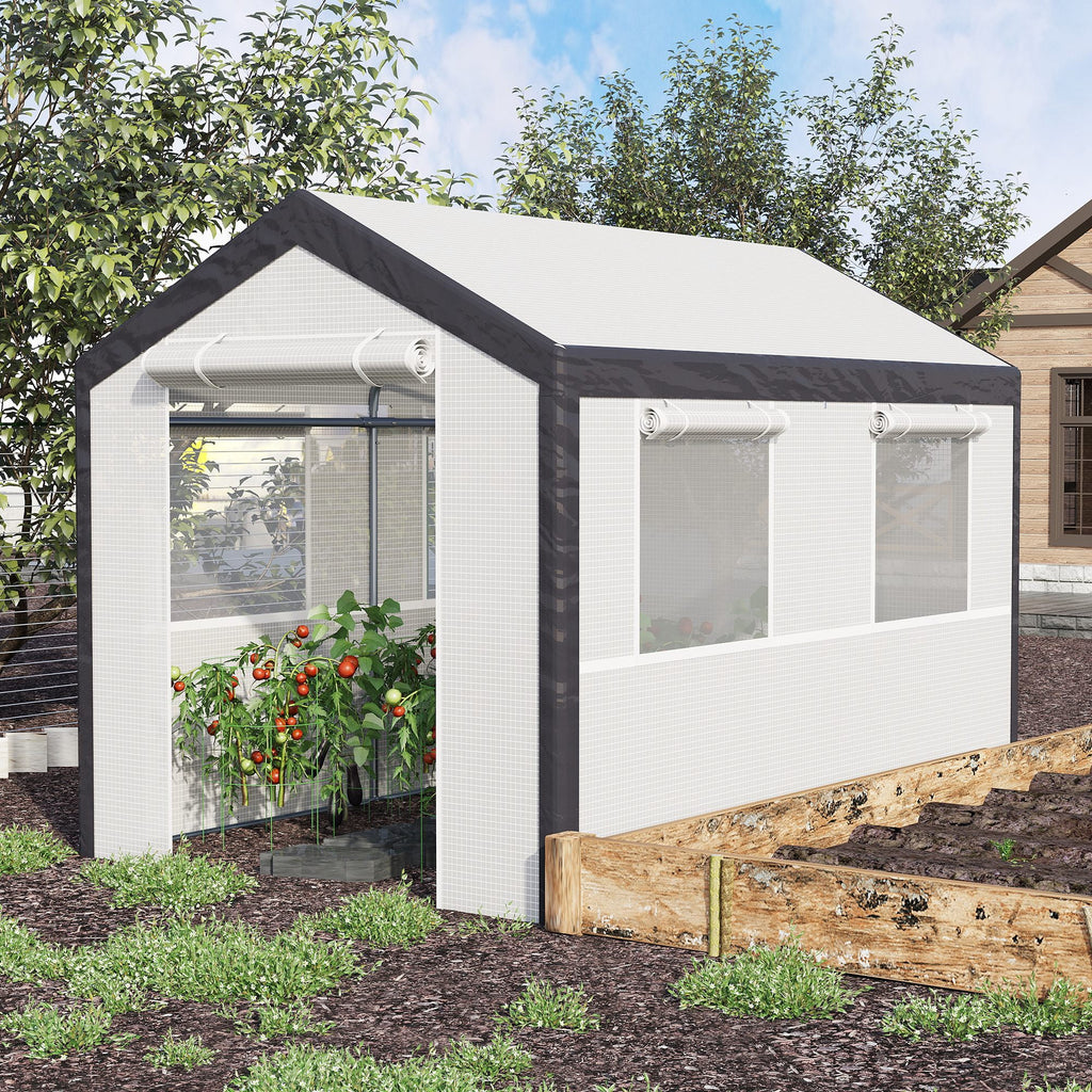 8' x 6' x 7.4' Steeple Walk-In Greenhouse Tunnel Portable Plant Garden