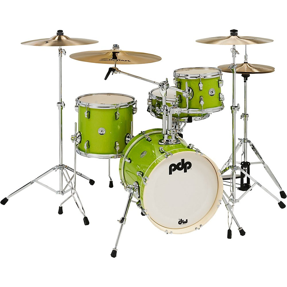 PDP New Yorker 4-Piece Drum Set, Green