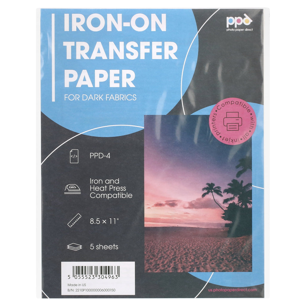 PPD 10 Sheets 11x17" - Inkjet Iron-on Heat Transfer Paper for Black &