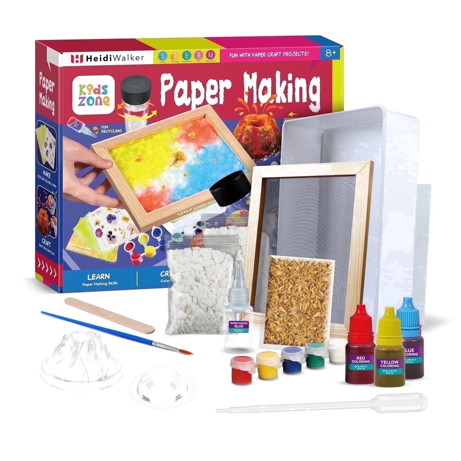 Piano Potato Paper Making Kit for Kids 6-12,STEAM Art & Science Set wi