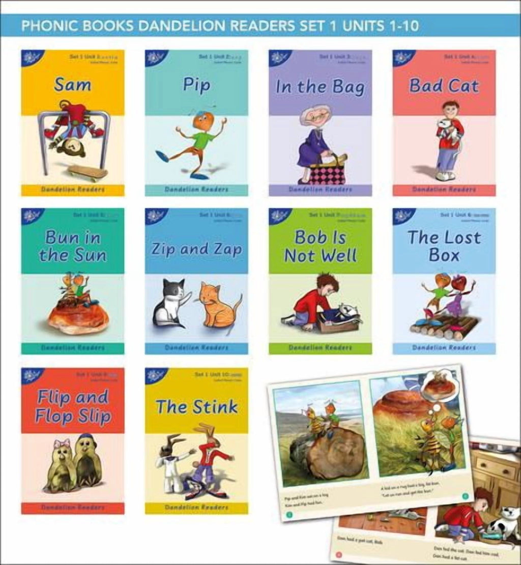 Phonic Books Dandelion Readers Set 1 Units 1-10 Sam (Alphabet Code Ble