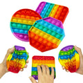 Q&Q Basics 3 Pop Push Fidget Toy, Bubble It Sensory Stress Ball, Multi