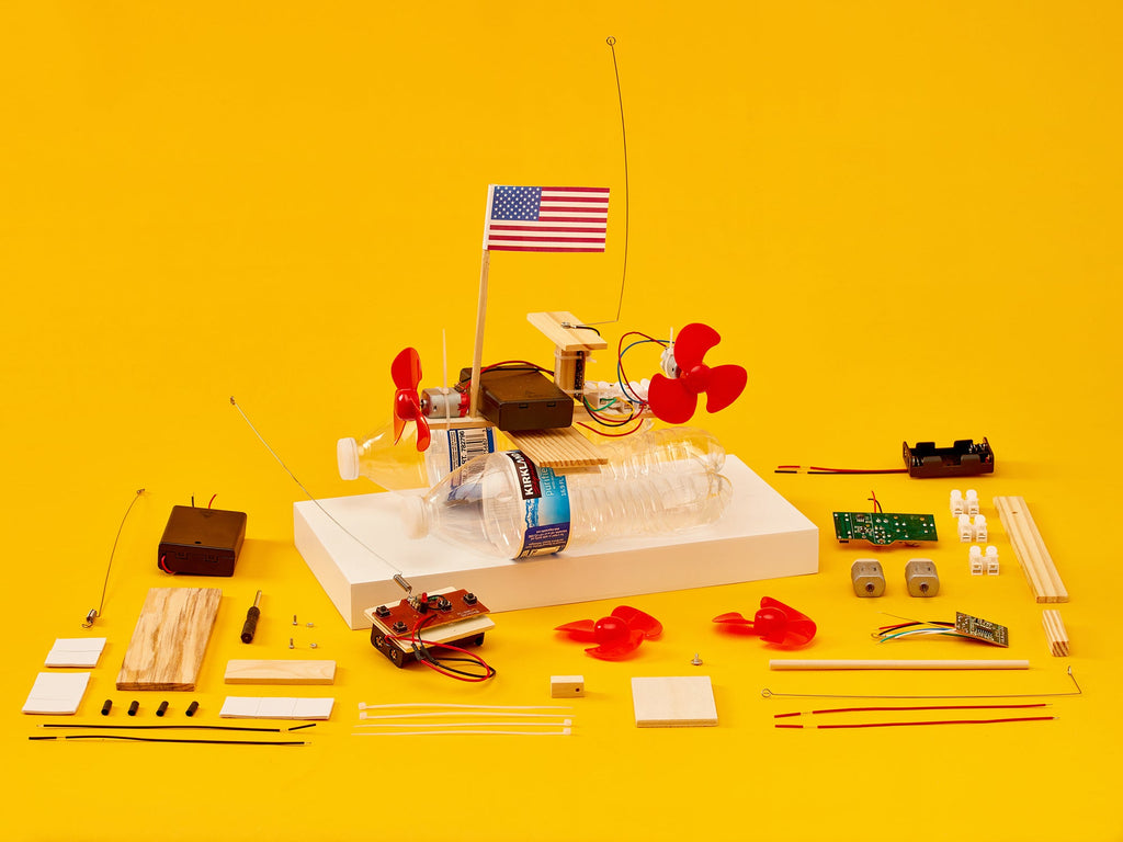 RC Propeller Boat DIY Kit, Educational STEM Toy
