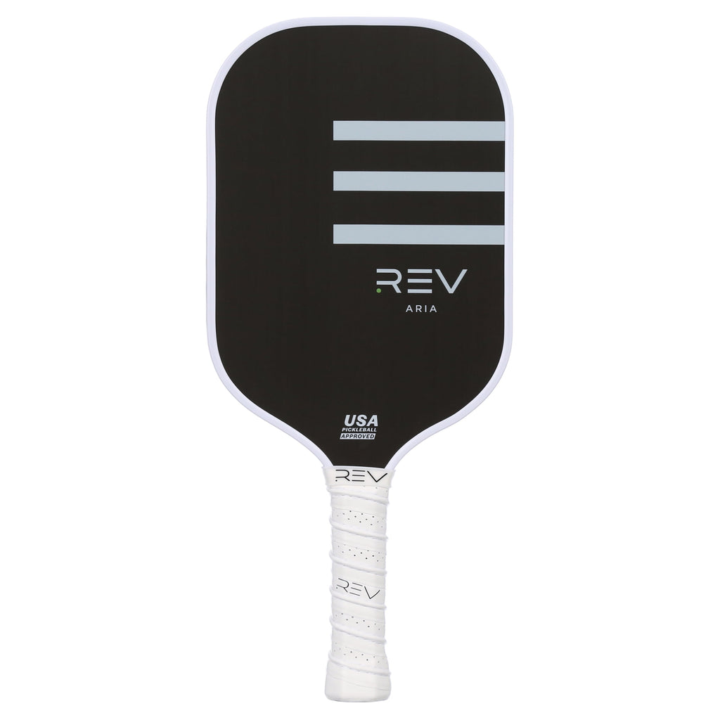 REV Aria Pickleball Paddle, Raw T700 Carbon Fiber Face, Polypropylene