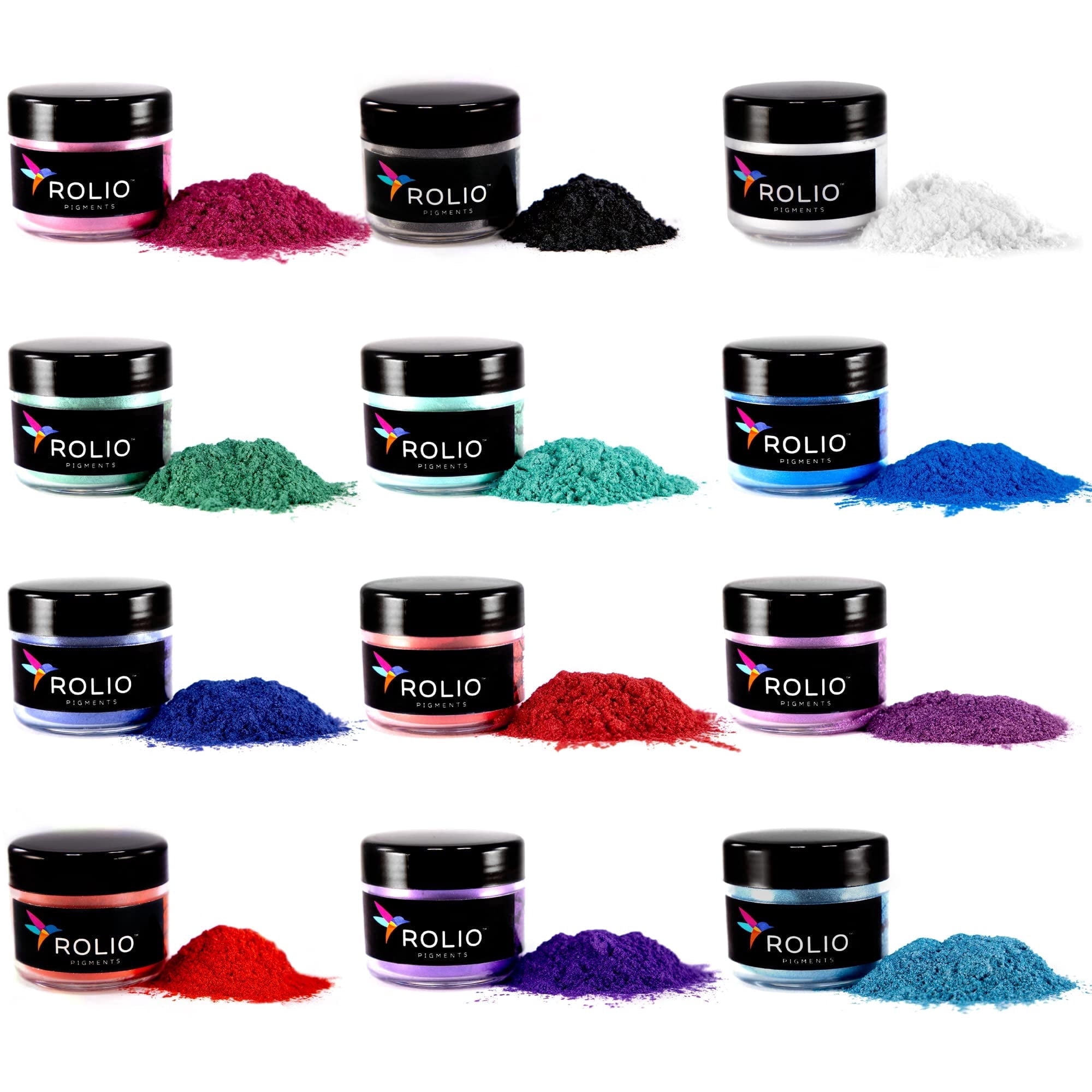 Rolio Mica Powder - Pearlescent Pigment Powder - Mixing and Color Blen