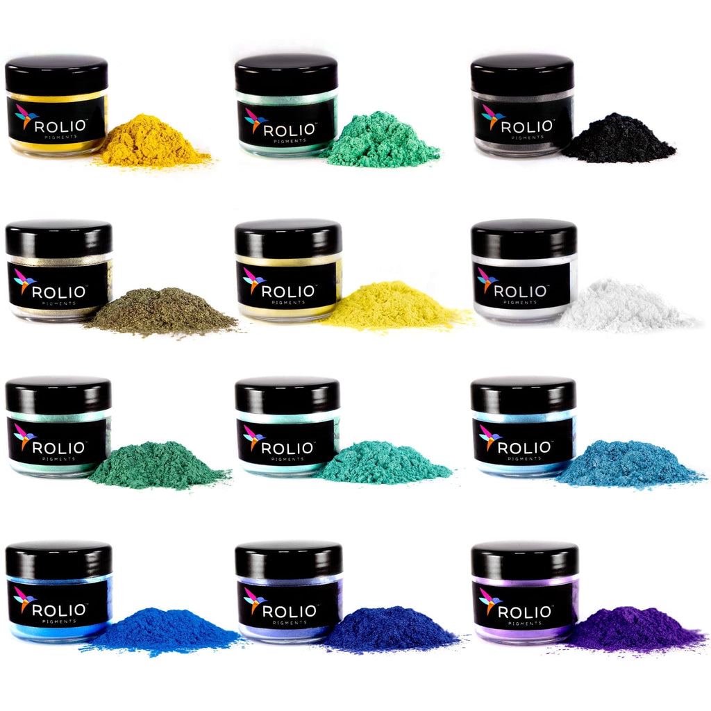 Rolio Mica Powder - Pearlescent Pigment Powder - Mixing and Color Blen