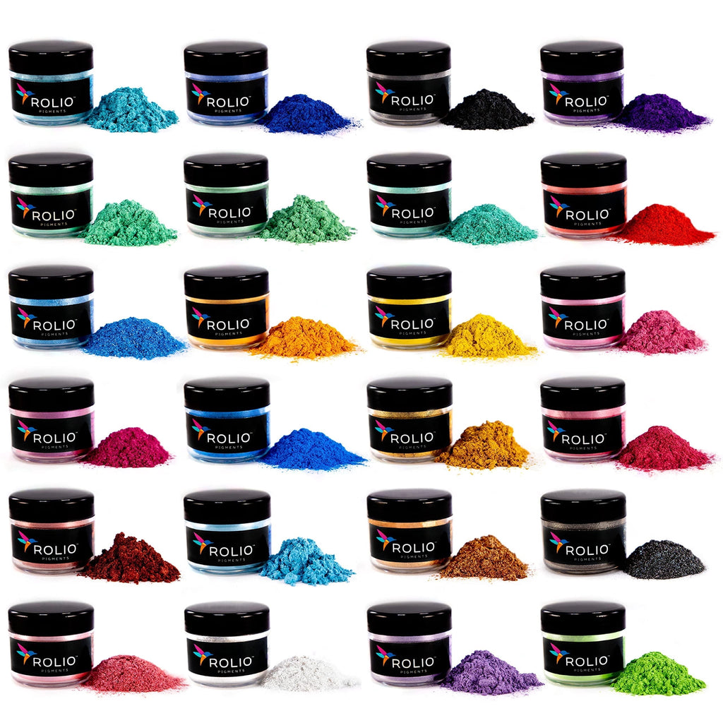 Rolio Mica Powder - Pearlescent Pigment Powder - Mixing and Color Blen