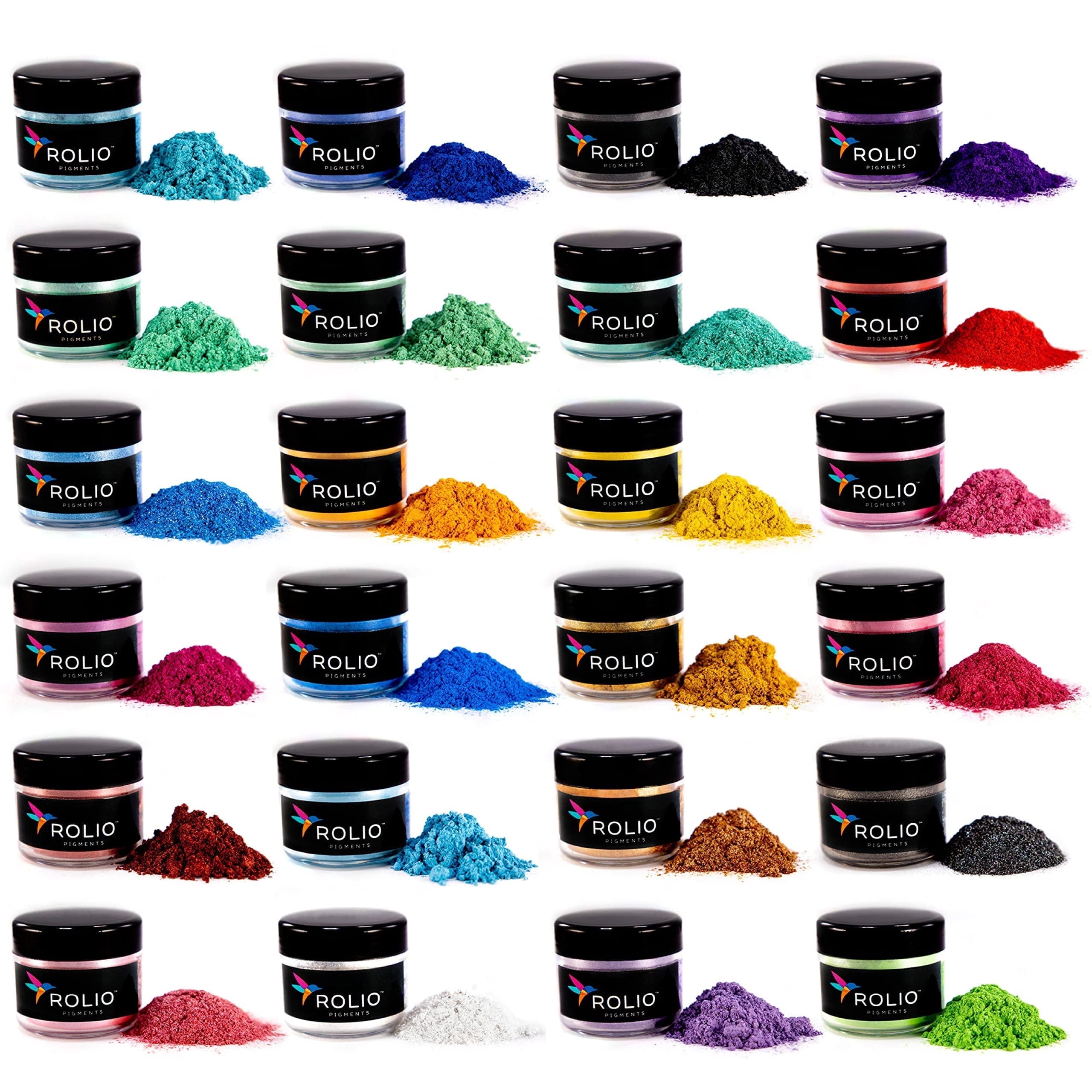 Rolio Mica Powder - Pearlescent Pigment Powder - Mixing and Color Blen