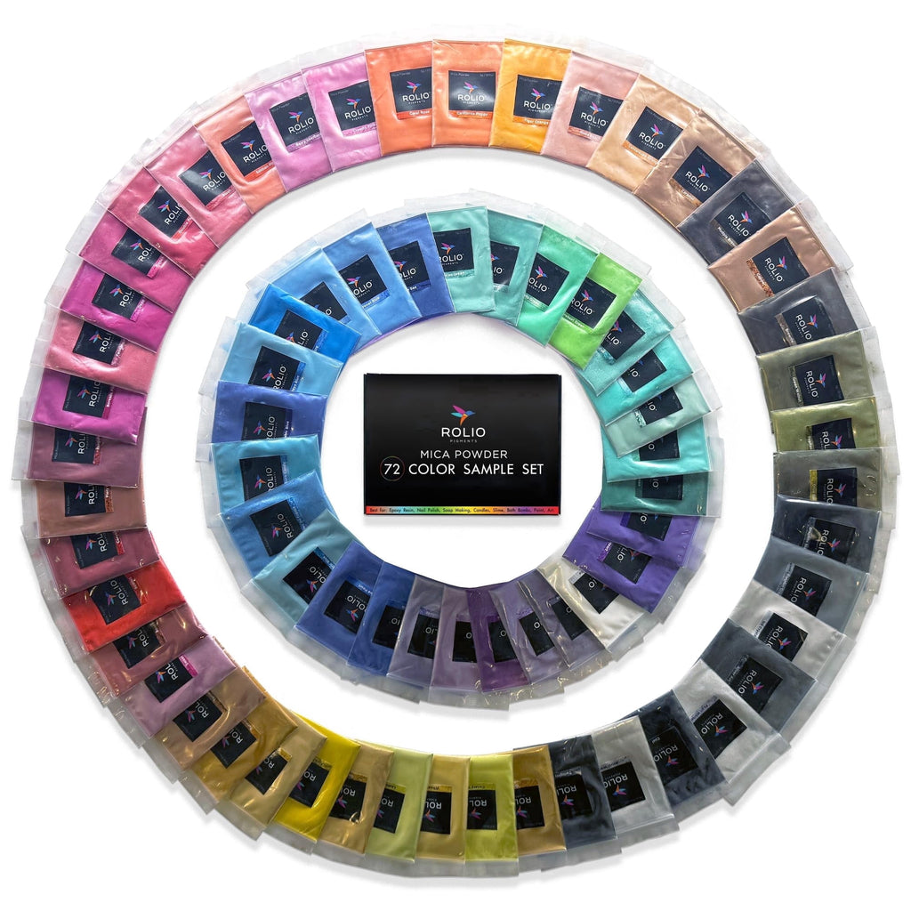 Rolio Mica Powder - Pearlescent Pigment Powder - Mixing and Color Blen