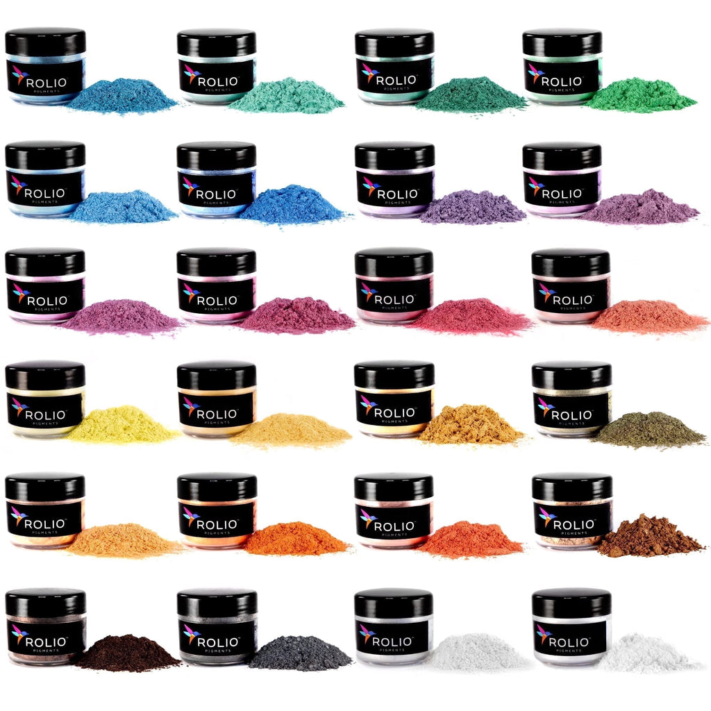 Rolio Mica Powder - Pearlescent Pigment Powder - Mixing and Color Blen