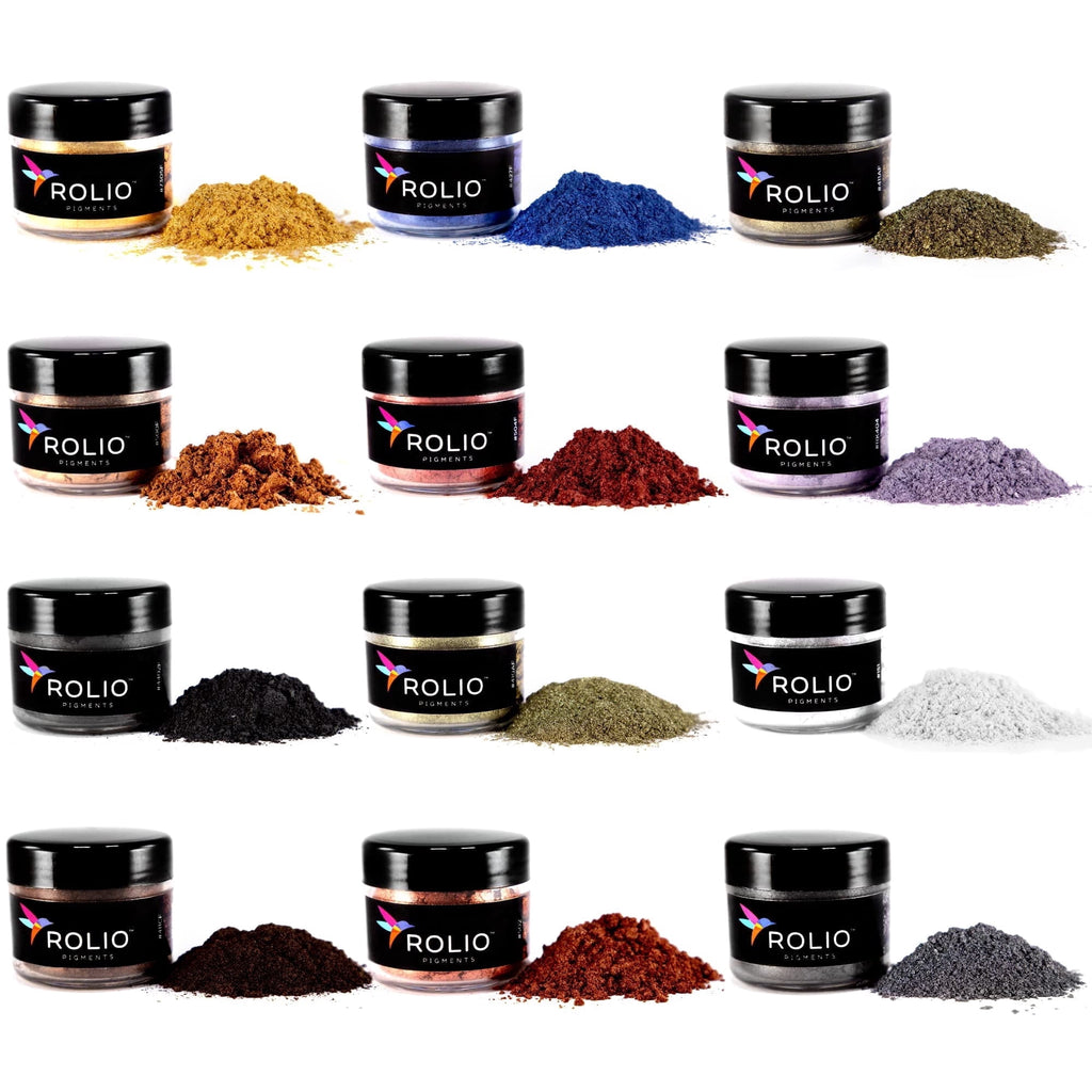 Rolio Mica Powder - Pearlescent Pigment Powder - Mixing and Color Blen