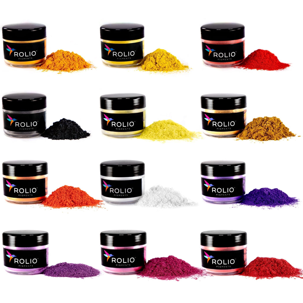 Rolio Mica Powder - Pearlescent Pigment Powder - Mixing and Color Blen