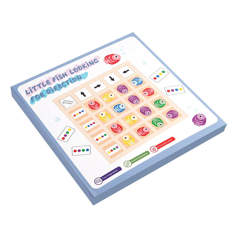 Montessori Wooden Board Game – Educational Logic & Color Toy