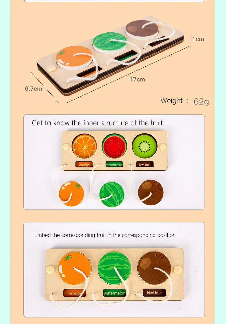 Montessori Busy Board Accessories DIY Wooden Learning Activity Kit