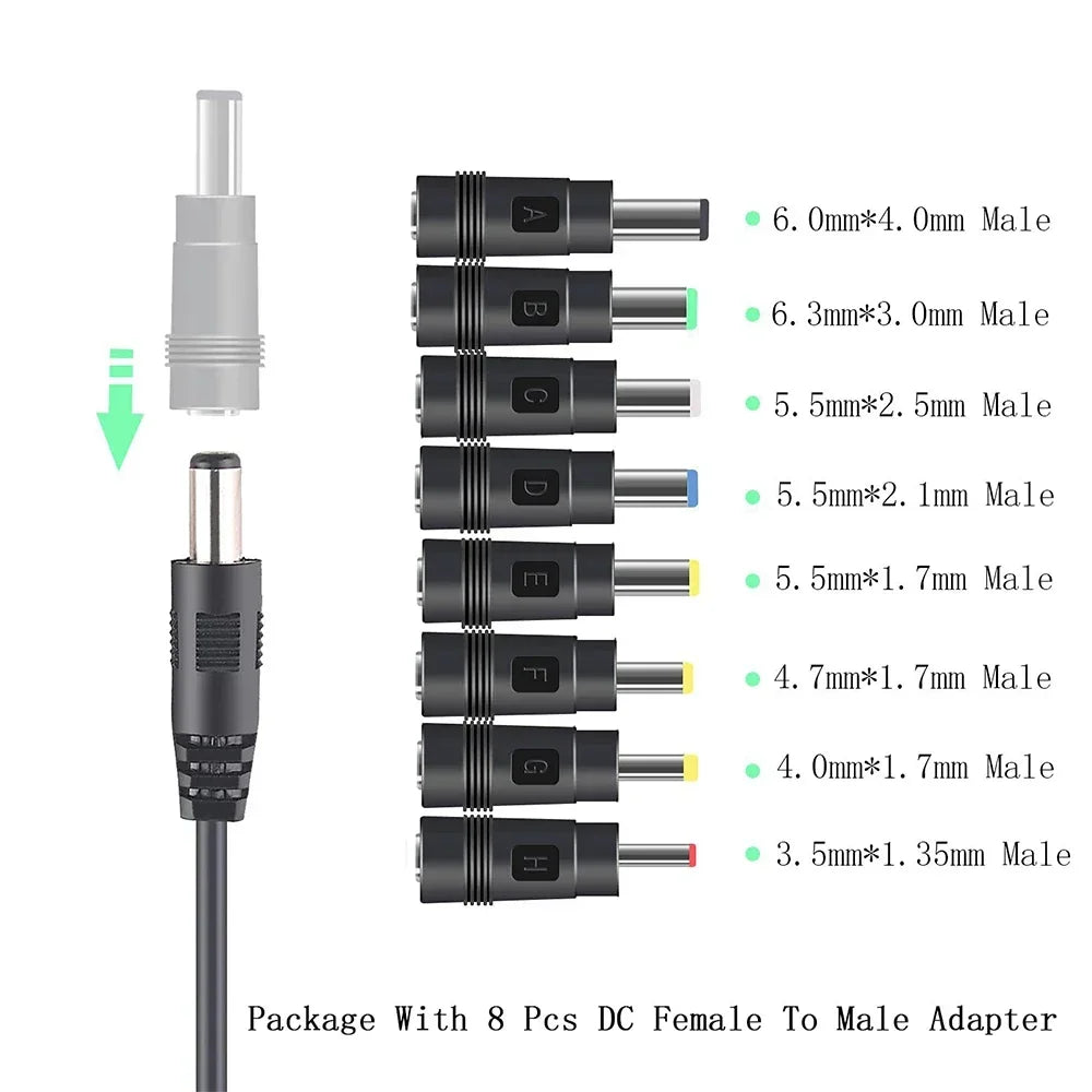 WiFi Power Bank Cable - USB to DC 5V/12V Boost Converter Cord for Router/Modem/Speaker, Portable Charging Adapter