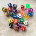 10 Pcs/set 0-9  Digital Dice 10-sided Educational Games Entertainment Accessories