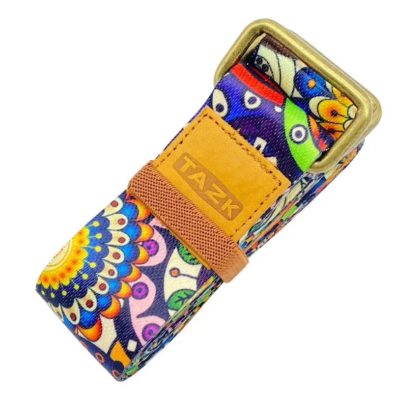 Vintage Yoga Strap 2.5M | Cotton Stretching Band for Dance and Fitness