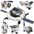 Rirool 6-in-1 Solar Robot Kit for Kids Ages 8-12, STEM Space Station,
