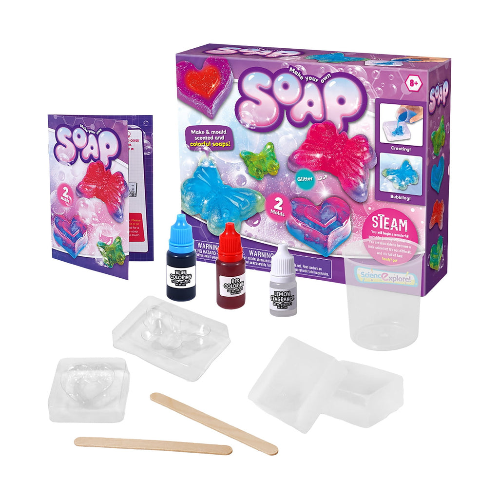 STEMA Kids DIY Soap Making Kit: Educational Science Experiment Toy For