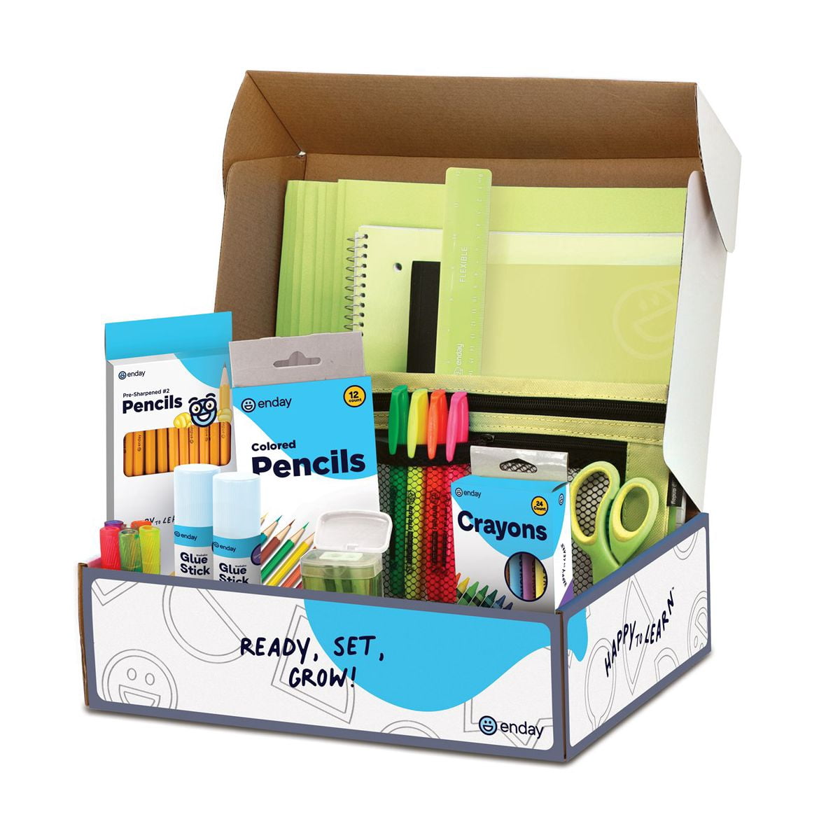 School Supplies Kit for Grades K–5 – 71 Items: Composition Noteboo