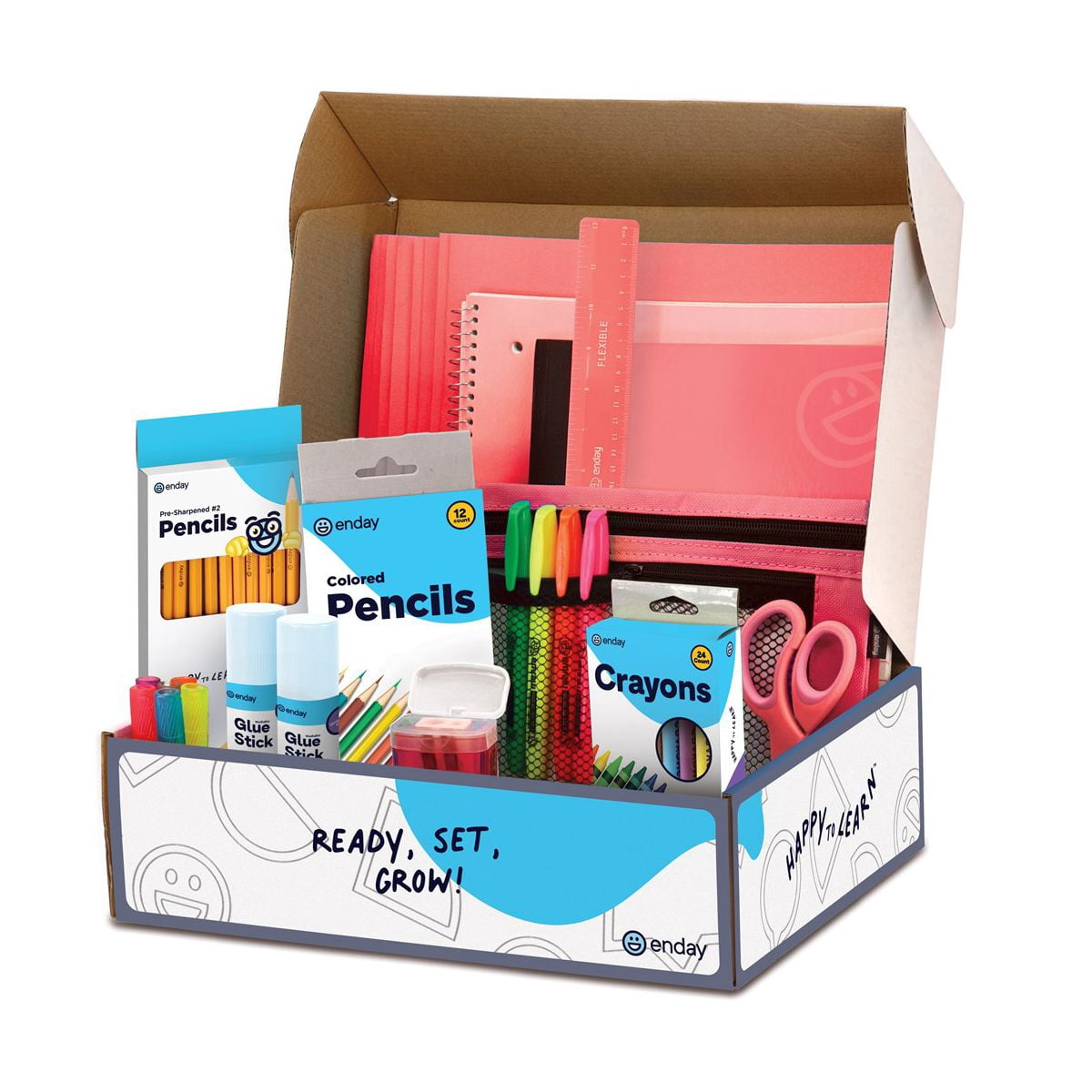 School Supplies Kit for Grades K–5 – 71 Items: Composition Noteboo