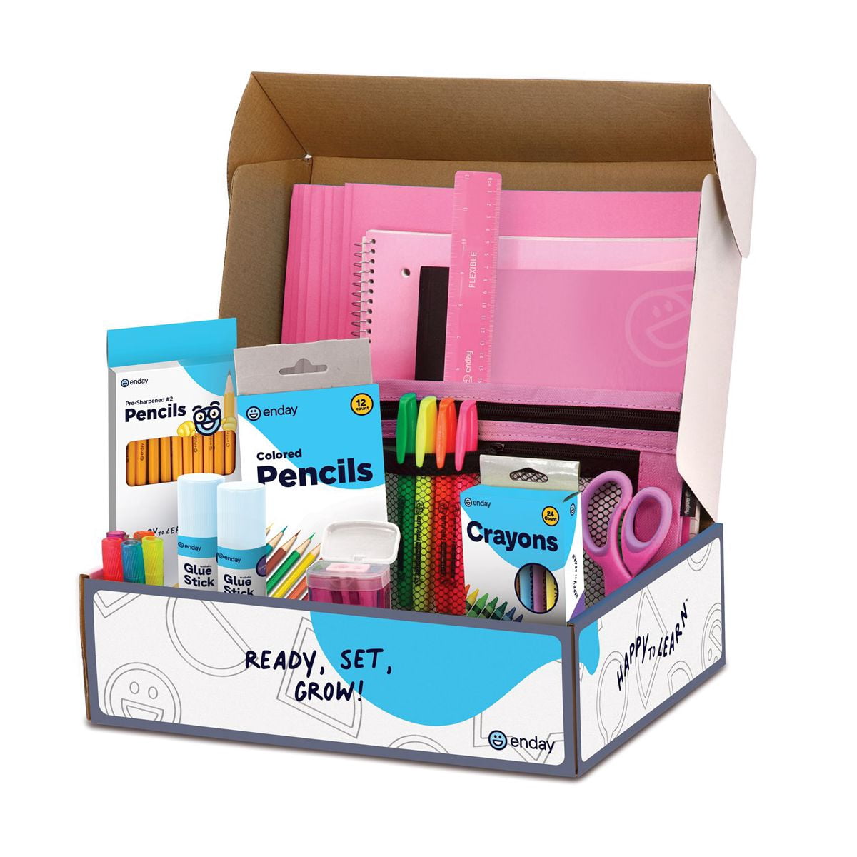 School Supplies Kit for Grades K–5 – 71 Items: Composition Noteboo