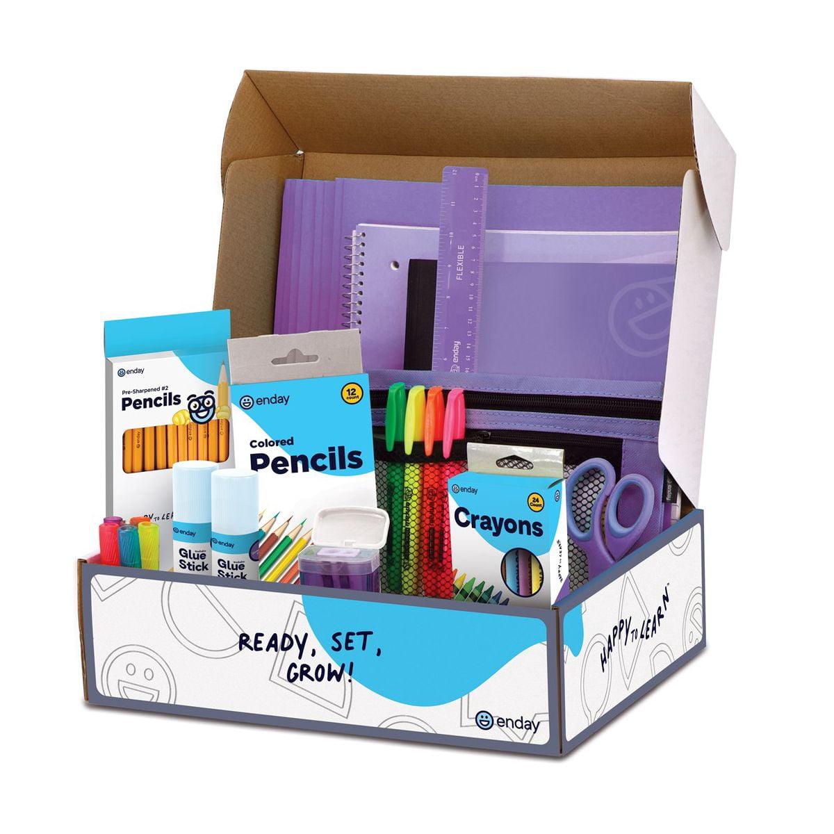 School Supplies Kit for Grades K–5 – 71 Items: Composition Noteboo