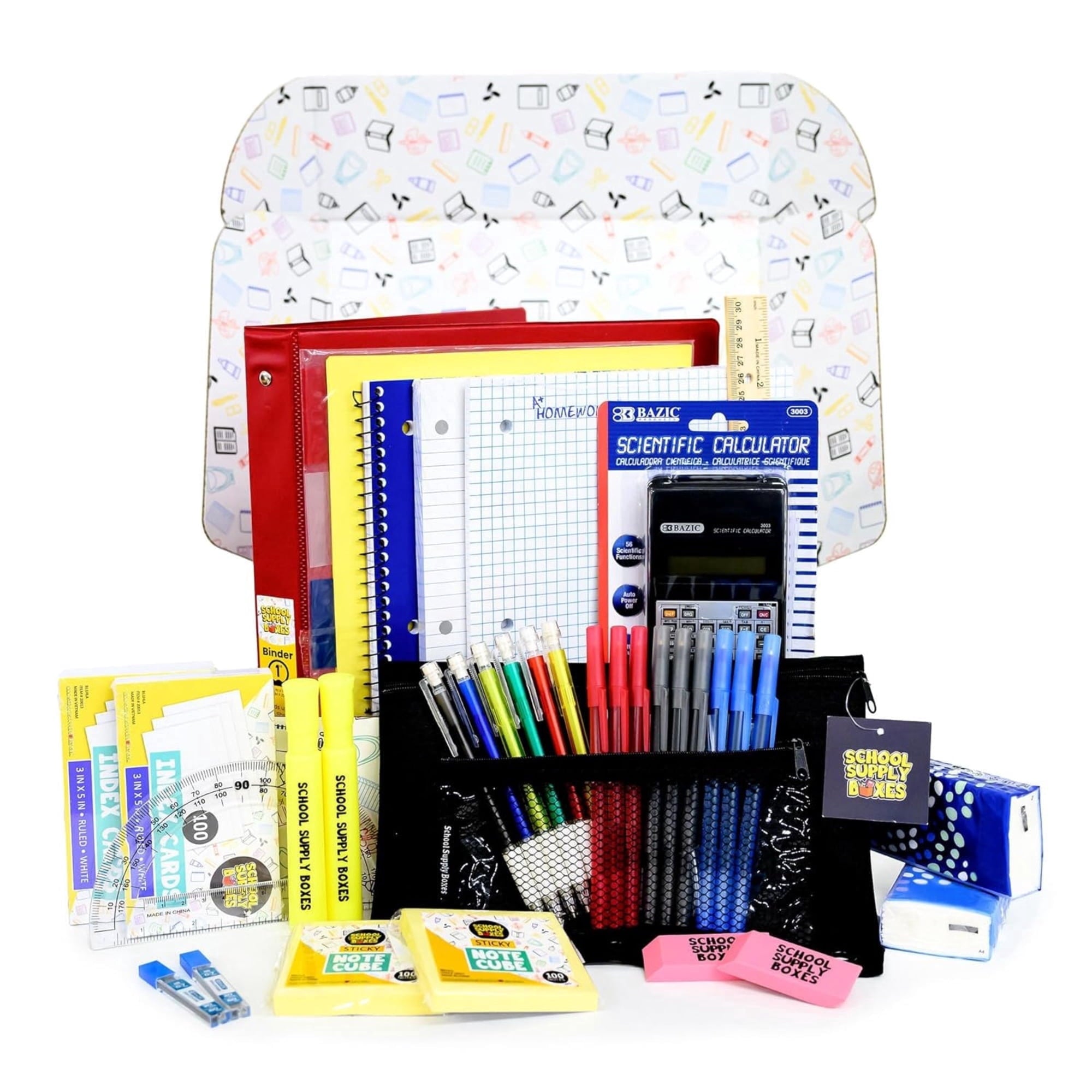 School Supply Boxes | Math Bundle (40 Piece) | House Brand Edition | B