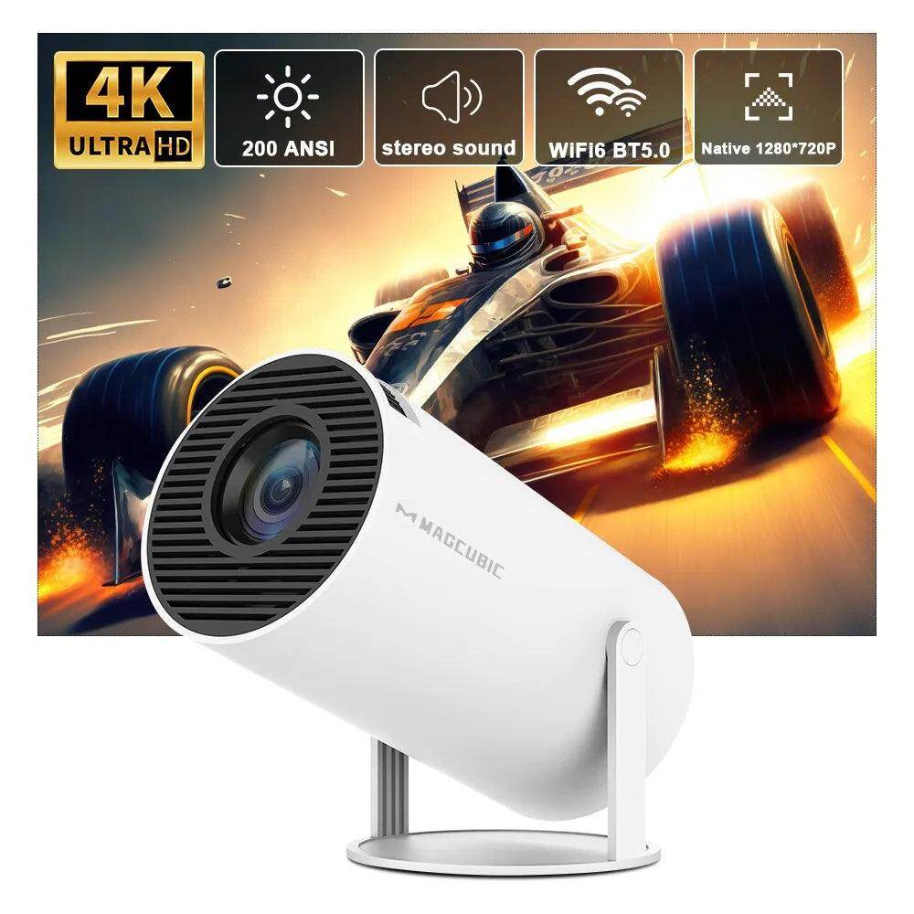 SmartPursue: Portable 4K Projector – Home Cinema & Outdoor (Android 11)