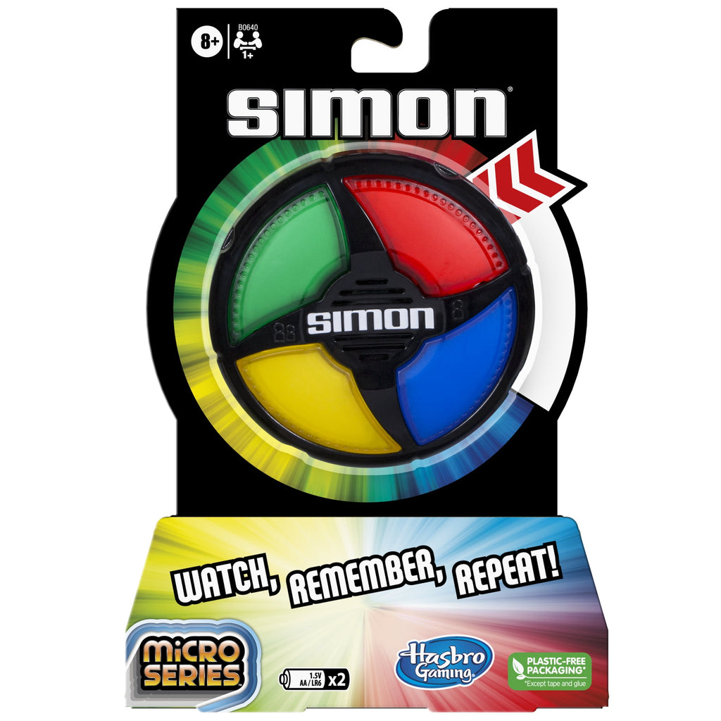 Simon Micro Series Electronic Compact Size Game for Kids, Boys and Gir