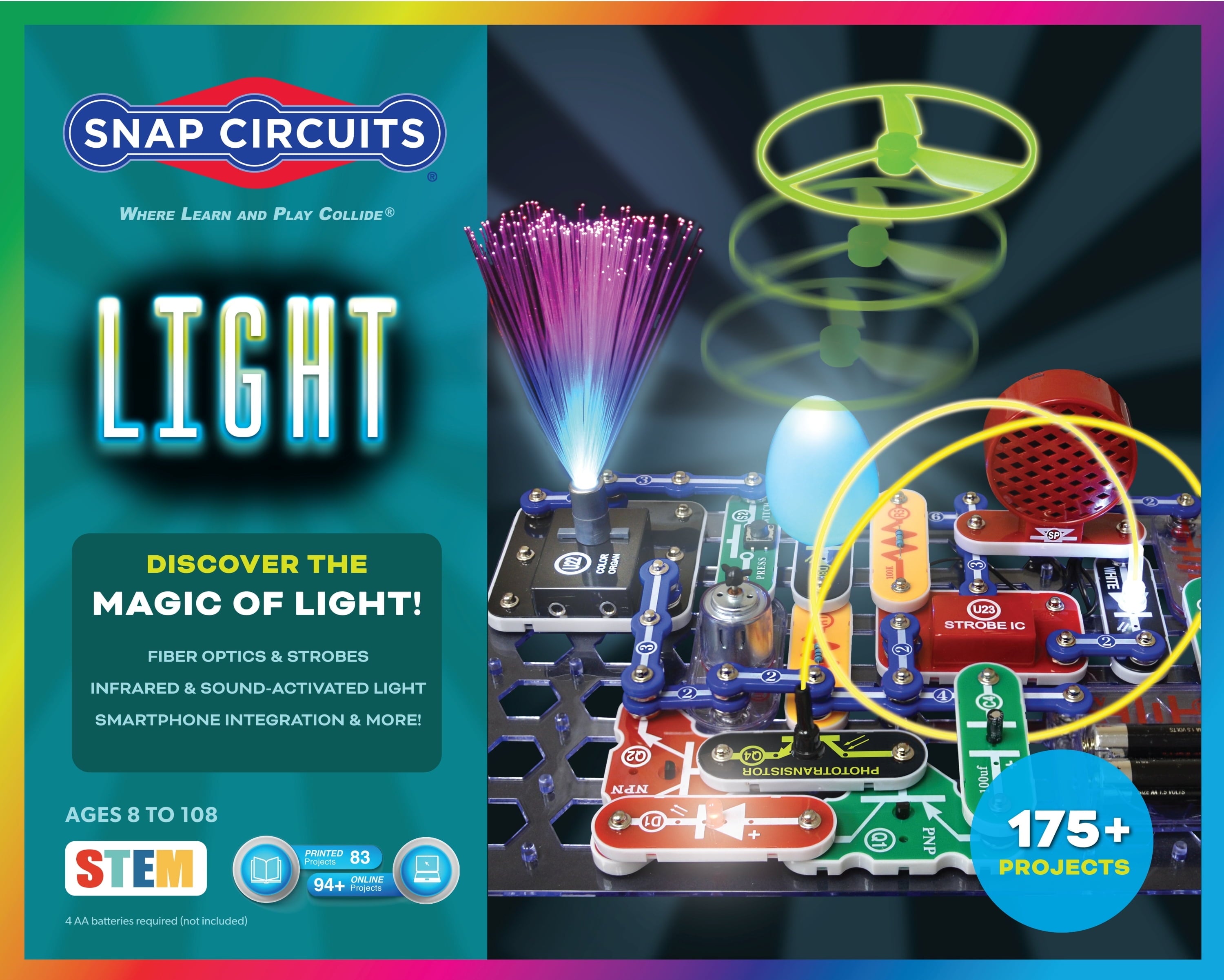 Snap Circuits® Light SCL175 | Electronic Science Kit | 175 Project ST