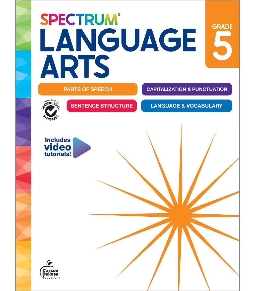 Spectrum Spectrum Language Arts Workbook, Grade 5, (Paperback)
