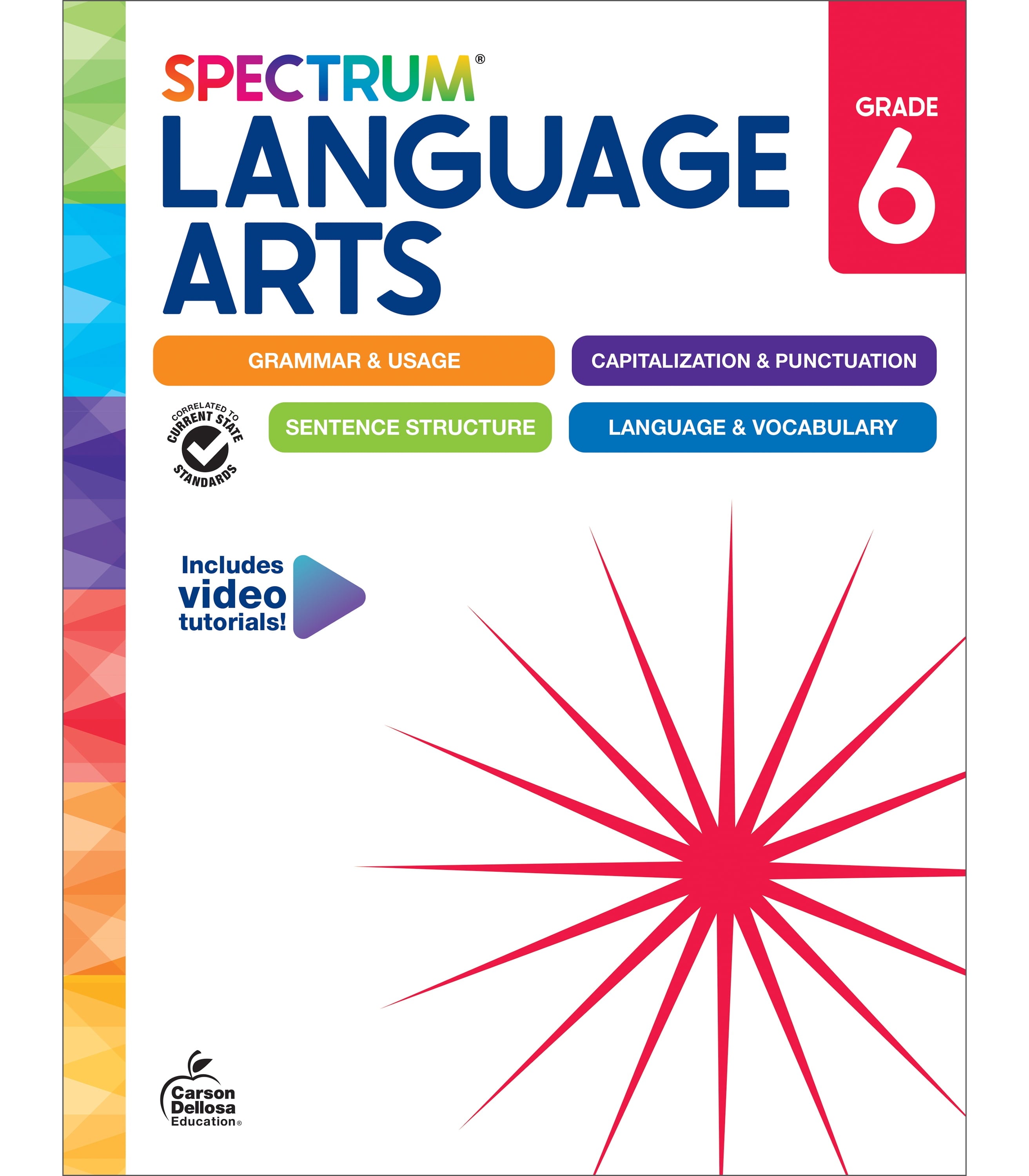 Spectrum Spectrum Language Arts Workbook, Grade 6, (Paperback)