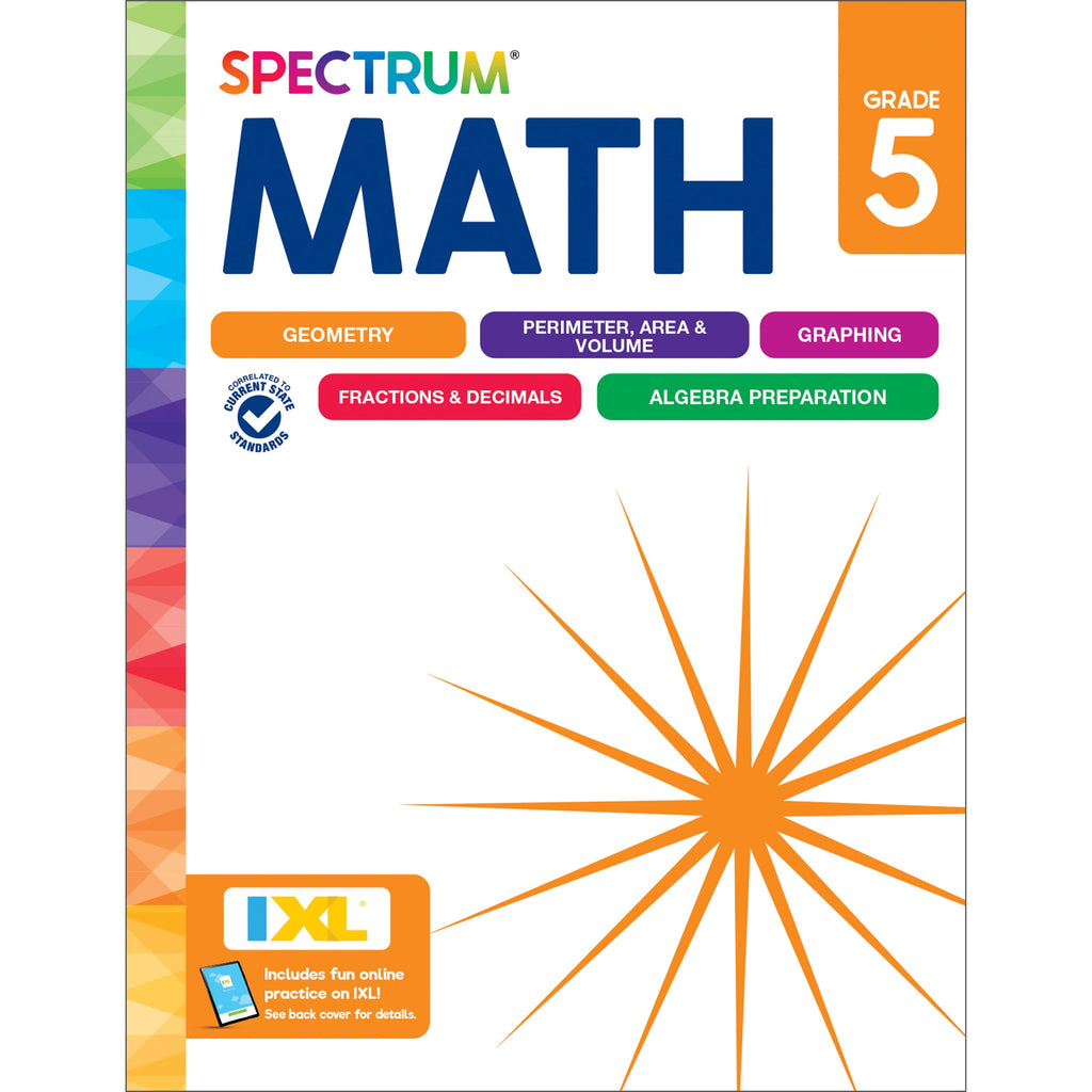 Spectrum Spectrum Math Workbook, Grade 5, (Paperback)