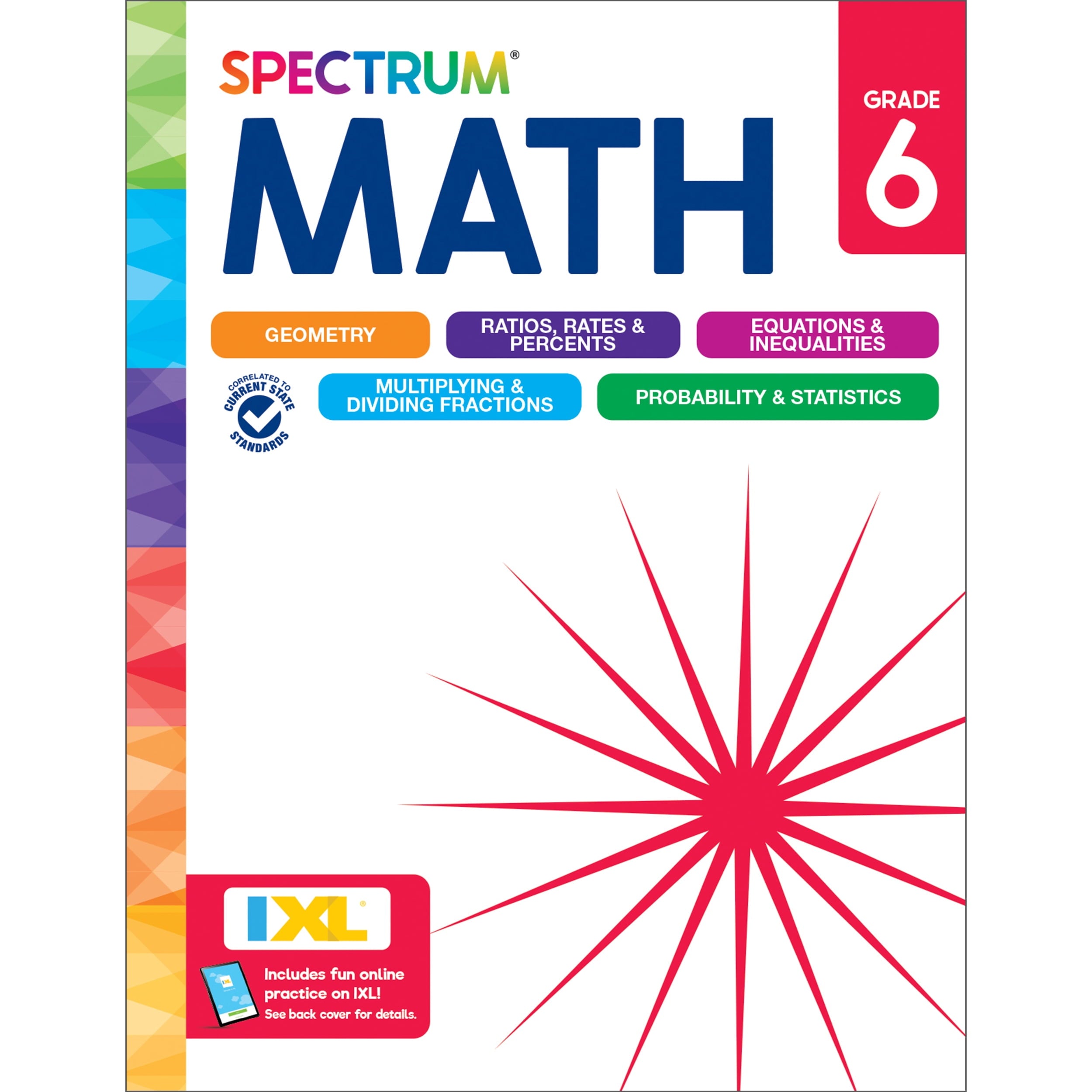 Spectrum Spectrum Math Workbook, Grade 6, (Paperback)