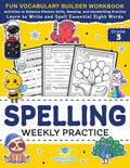Elementary Books for Kids Spelling Weekly Practice for 3rd Grade: Voca