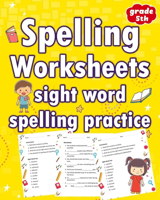 Spelling Worksheets Sight Word Spelling Practice Grade 5th: Elevate Le